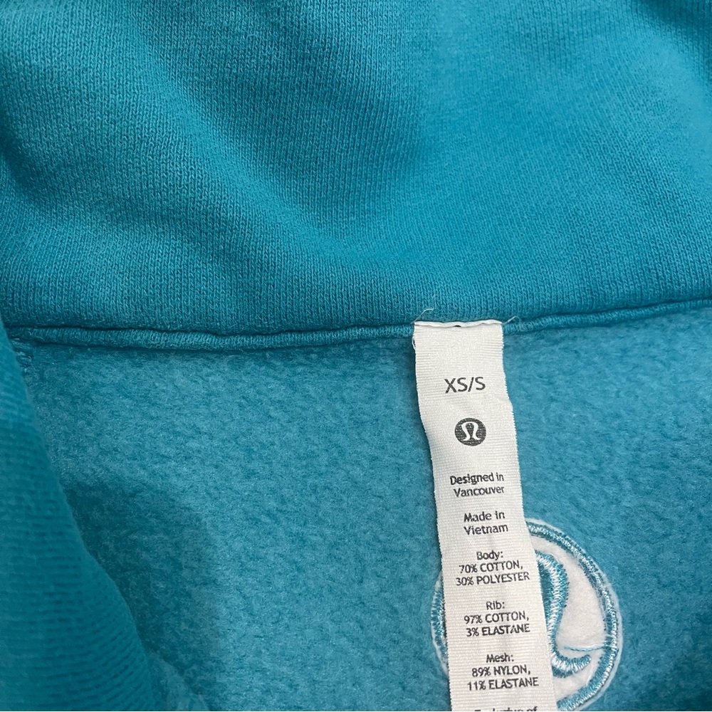 Lululemon Scuba Oversized Funnel Neck Half Zip Oceanic Blue - Picture 3 of 6